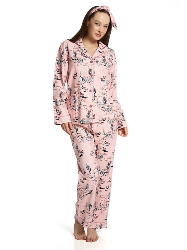 Western Desert Print Pajama Set