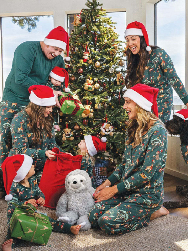 Christmas Cute Animals Fmalily Matching Pajamas Sets