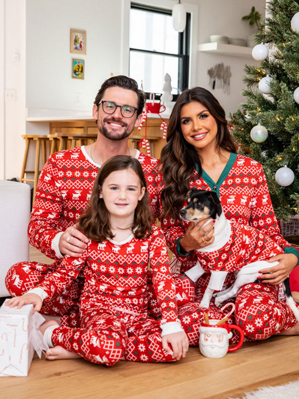 Christmas Elk Fmalily Matching Pajamas