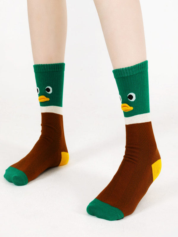 Adorable Cartoon Duck Cotton Socks