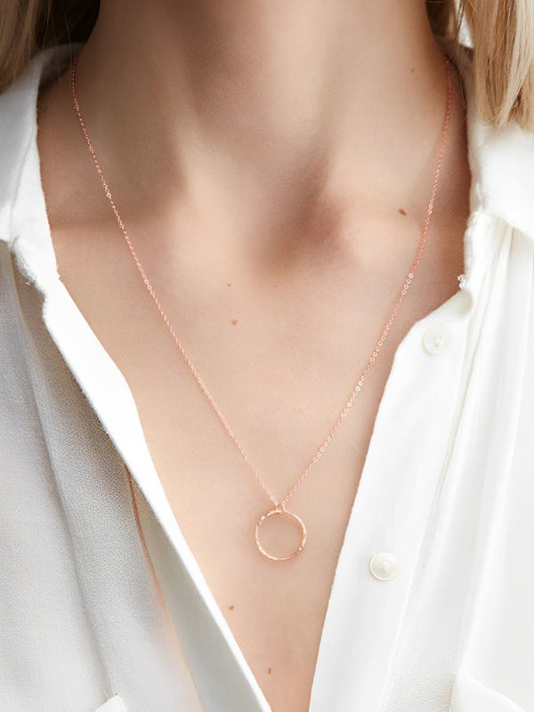 LUXE Organic Open Circle Necklace