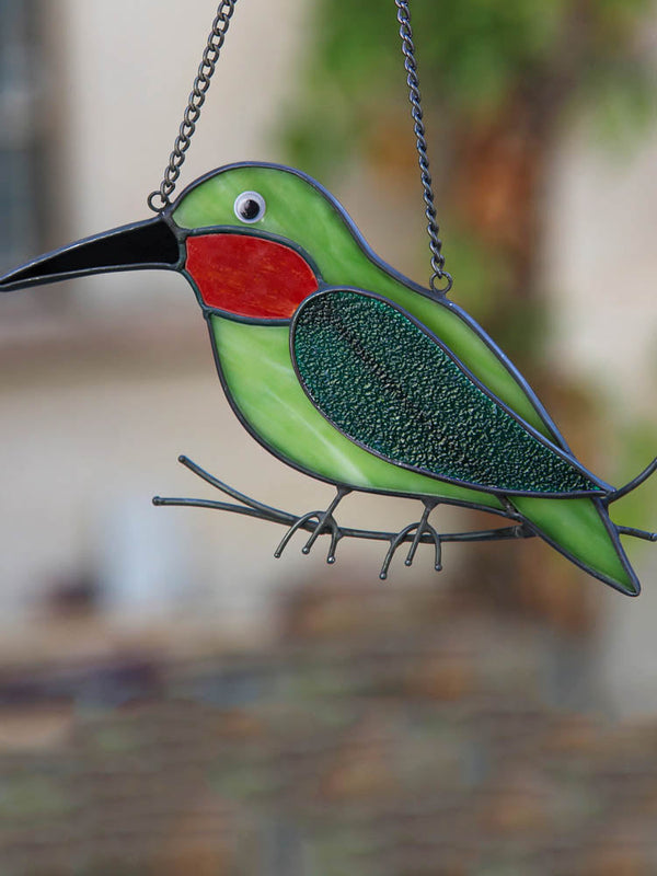 Green Hummingbird" Hanging Decoration