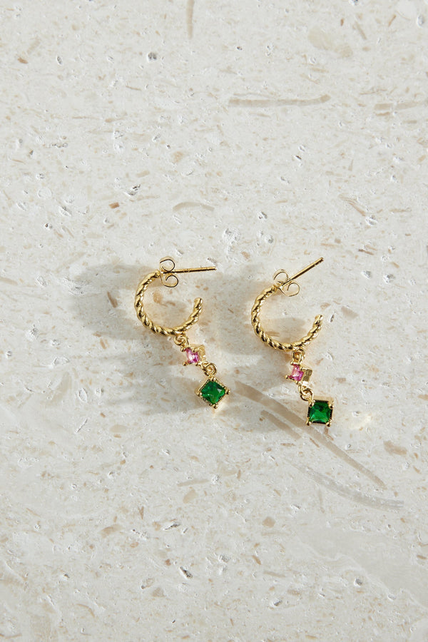 18K Gold Plated Wandering Morgana Earrings