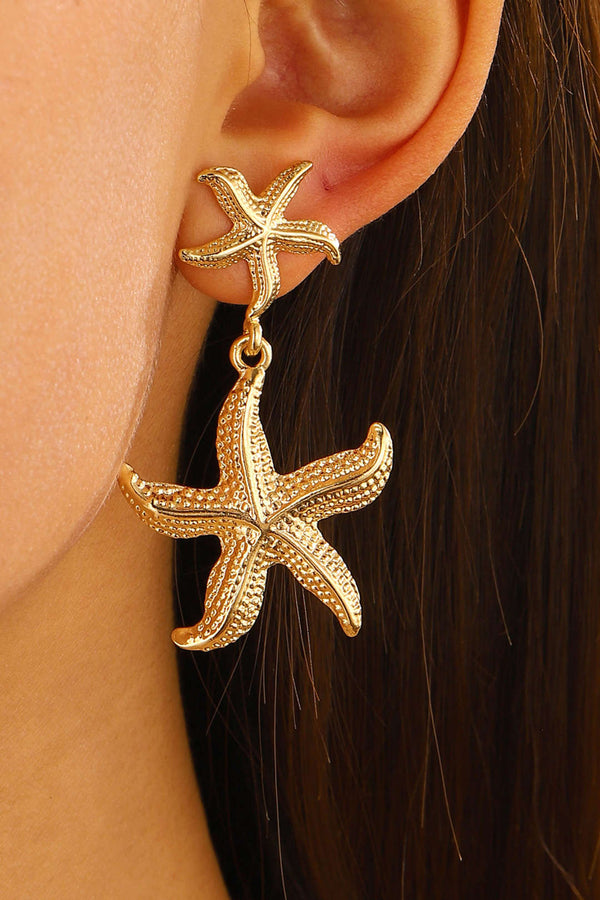 Starfish Pendant Earrings