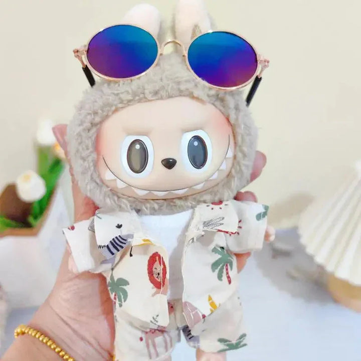 kawaiies-softtoys-plushies-kawaii-plush-. Handmade Hawaii Beach Labubu Outfit Accessories 