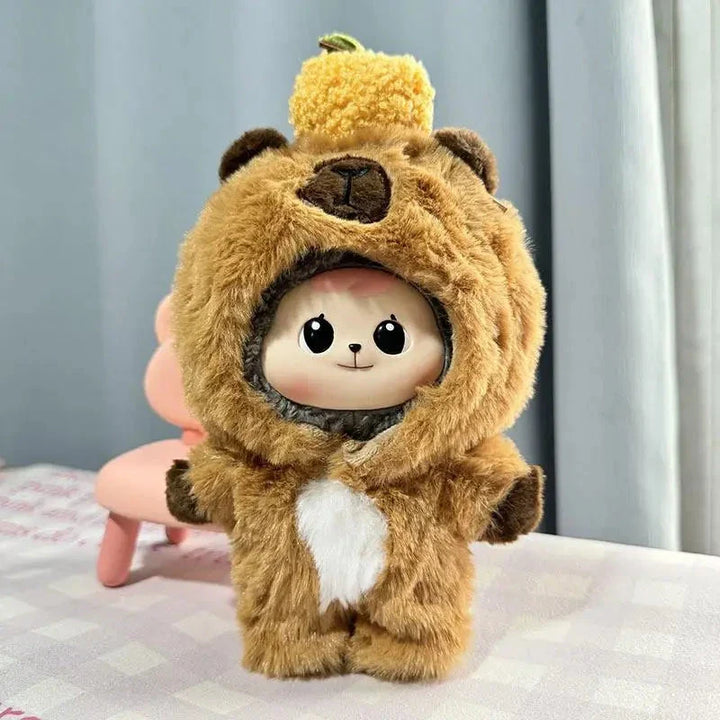 kawaiies-softtoys-plushies-kawaii-plush-Handmade Labubu Capybara Onesie Outfit Accessories 