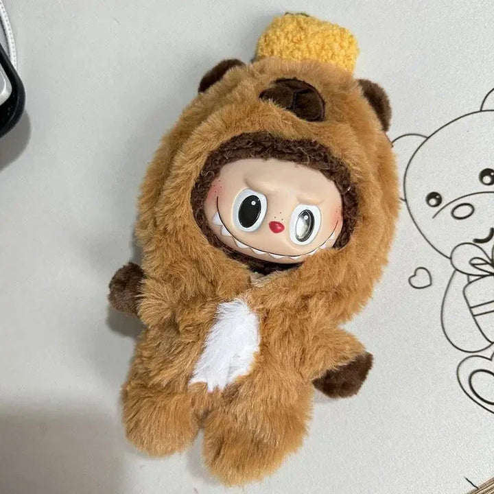 kawaiies-softtoys-plushies-kawaii-plush-Handmade Labubu Capybara Onesie Outfit Accessories 