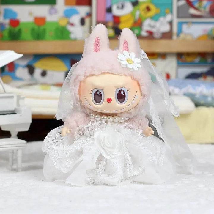 kawaiies-softtoys-plushies-kawaii-plush-. Handmade Wedding Marriage Couple Labubu Outfit Accessories 