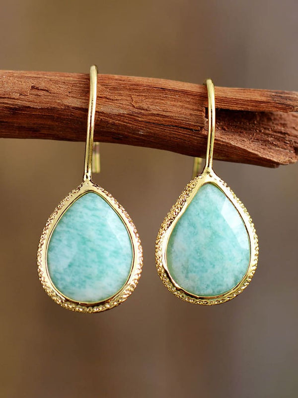 Yuriyawi' Amazonite Drop Earrings